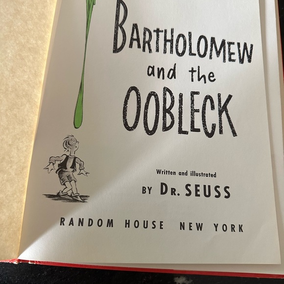 1949 First Edition DrSeuss “Bartholomew and the Oobleck”book. Collectors dream! - Picture 3 of 7
